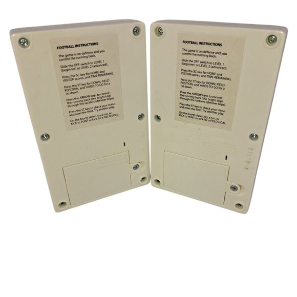 Lot of 2 Mattel Electronic Football Retro Handheld Games Tested Works LED Blip - Picture 8 of 10